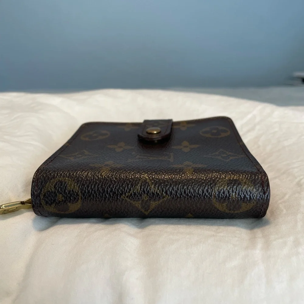 CA0968 Louis Vuitton Compact Zip Monogram Canvas Bifold Wallet Brown - Picture 11 of 12